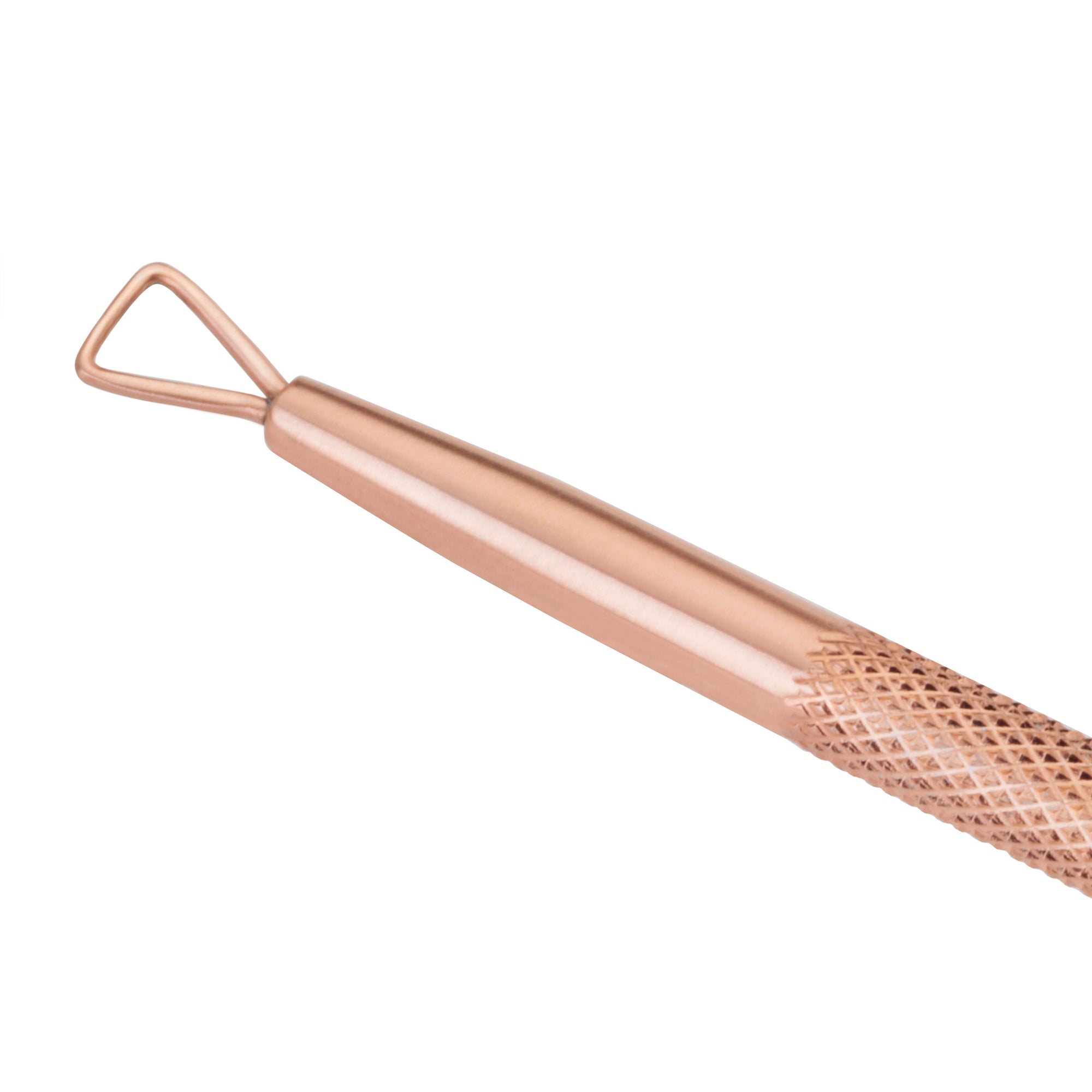 Loop end of Rose Gold Dual-ended polish Remover pushy