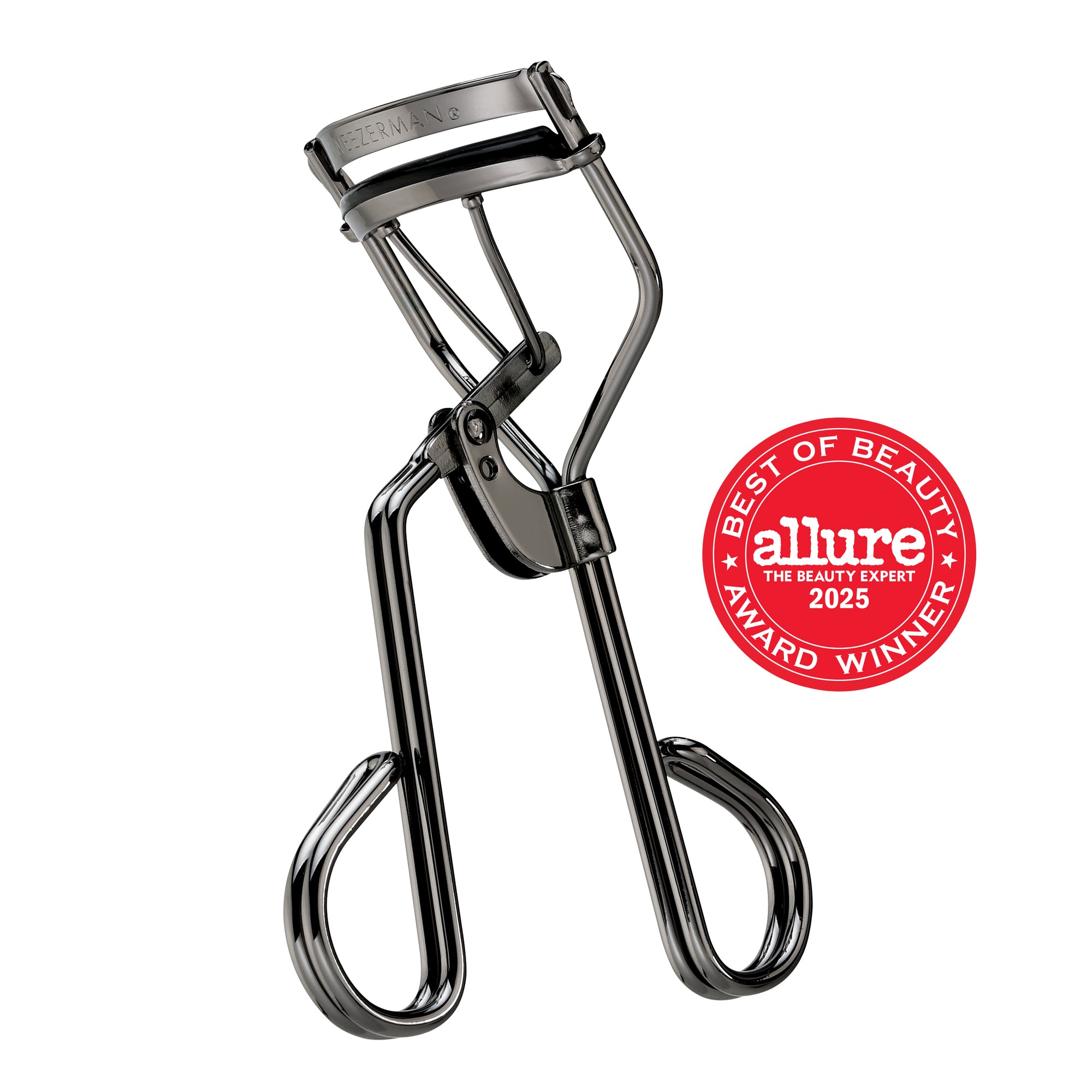 Pro Master Lash Curler, dark grey metallic finish with double body handle and 38 degree angled top bar