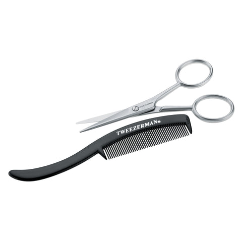 72031-MG | Moustache Scissors & Comb