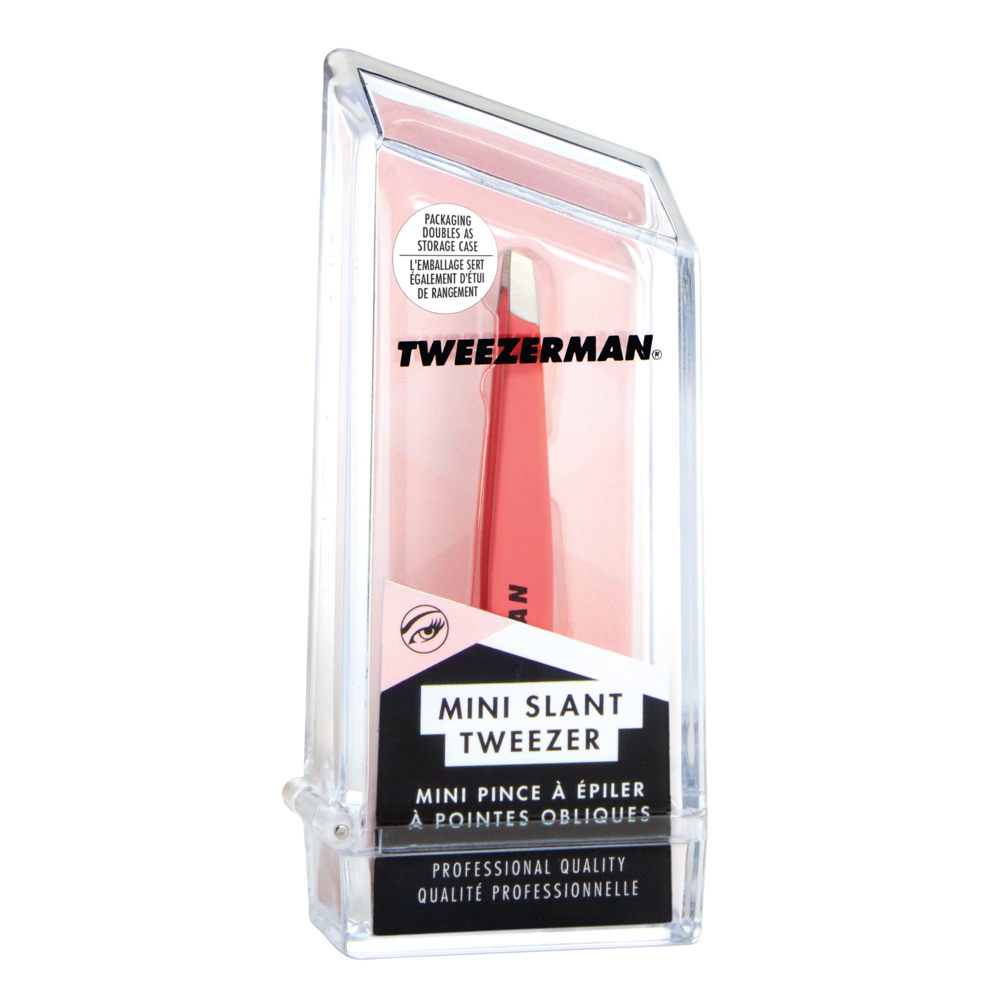 1248-PKLLT | Mini Slant Tweezer Geranium