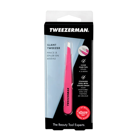 1230-NPP | Slant Tweezer Neon Pink