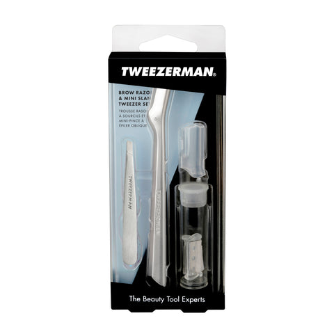 4325-R | Brow Razor and Mini Tweezer Set