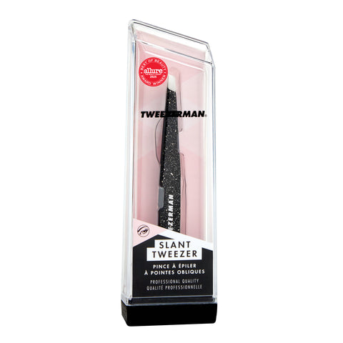 1256-ANLLT | Dusted Onyx Slant Tweezer