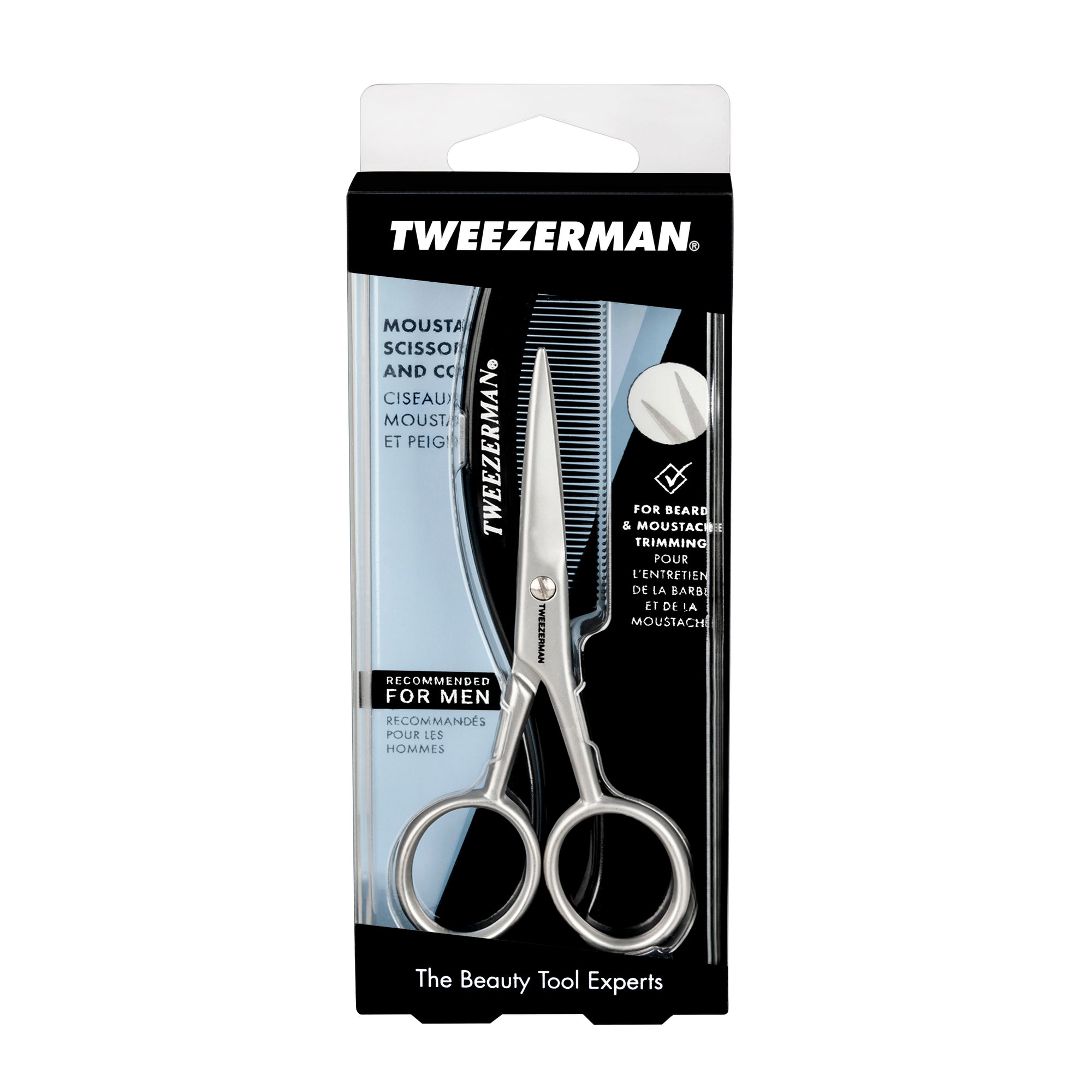 72031-MG | Moustache Scissors &amp; Comb