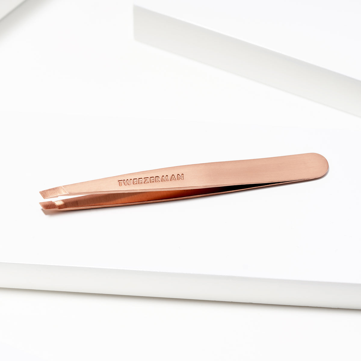 1256-RGLLT | Rose Gold Slant Tweezer
